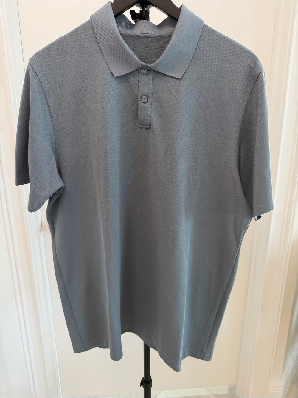 NWOT Lululemon L Men's Classic Short-Sleeve Polo Shirt - Slate Blue